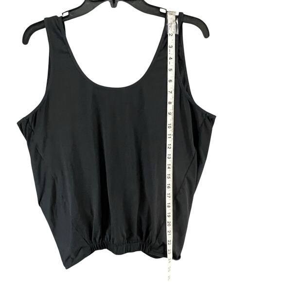 Fabletics Lucia Tank Top Women L Black Reversible Switchback Performance Workout - Picture 11 of 15